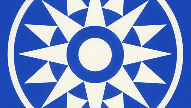 IBM System/360 logo, featuring a sixteen-point windrose