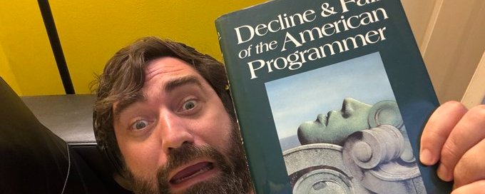 Cover of Decline and Fall of the American Programmer by Edward Yourdon (1992)