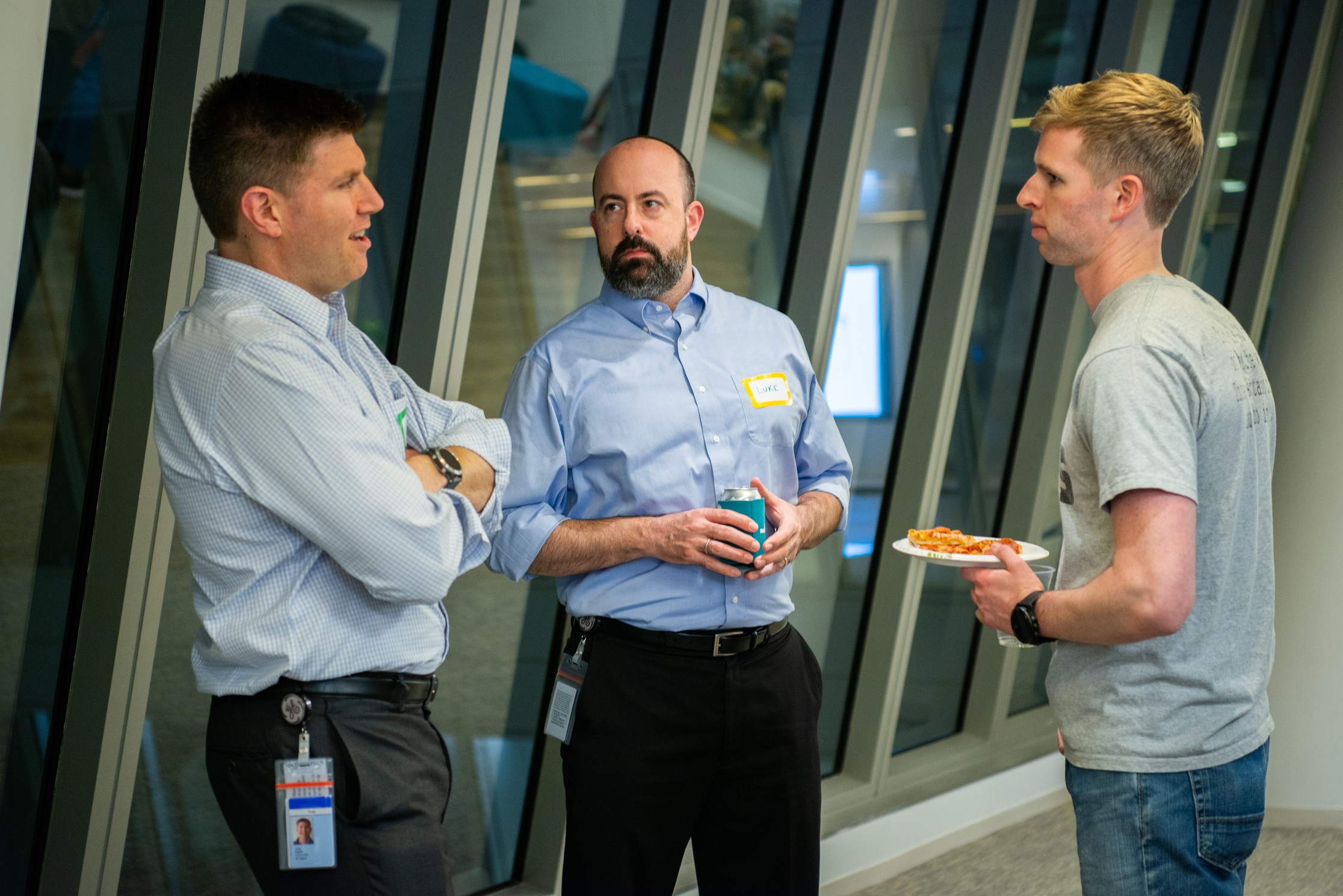 Attendees networking at Operation Code DC October 2018 meetup
