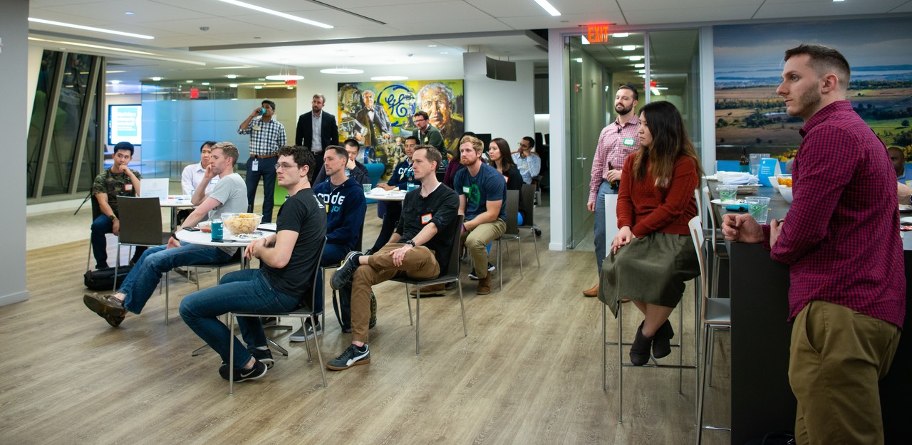 Cover photo from Operation Code DC October 2018 meetup at GE Aviation